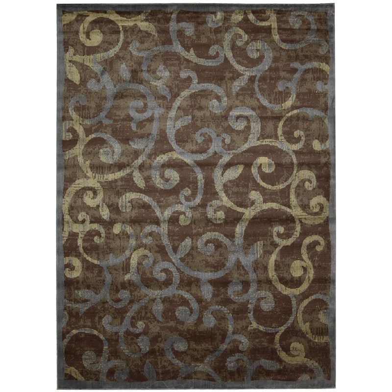 Nourison Expressions Modern Abstract Trellis Area Rug - 7' 9" x 10' 10" - Multi - Rectangle