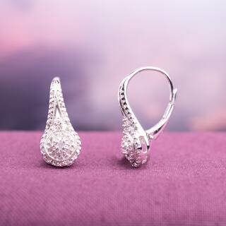 Dangling Earrings Find Great Jewelry Deals Ping At Miadora Sterling Silver 1 4ct Tdw Diamond Dangle Earrings