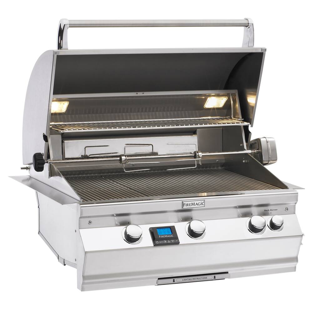Aurora Series 660i Built-In NG 3 Burner Grill w/ Rotisserie