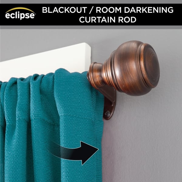 Eclipse Roma Oil Rubbed Copper 3 4 Room Darkening Decorative Eclipse Roma Oil Rubbed Copper 3 4