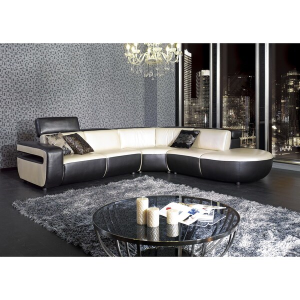 Shop Divani Casa K8380 - Modern Leather Sectional Sofa - Overstock ...