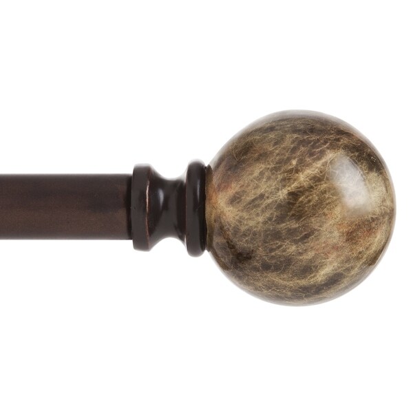 Kenney™ Marble Ball 3/4" Standard Decorative Window Curtain Rod