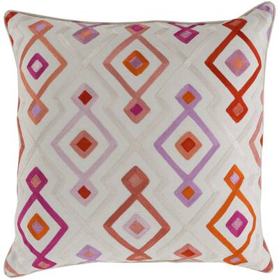 KD Spain: Decorative Cayden Woven Geo 18-inch Throw Pillow