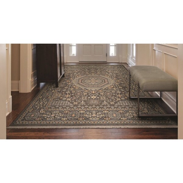 Couristan Elegance Elenora Mocha Beige Wool Area Rug 4 7 X 6 Couristan Elegance Elenora Mocha Beige Wool Area Rug 4 X27 7