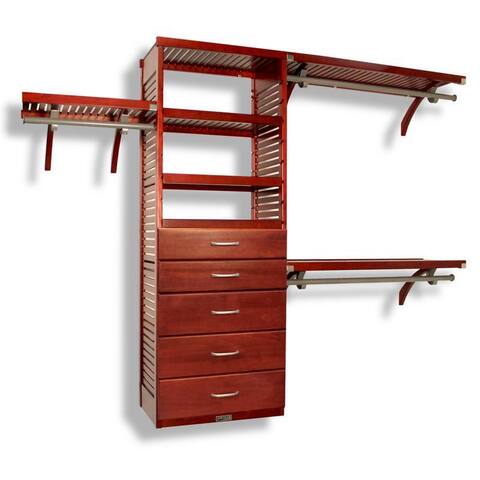 John Louis Red Mahogany 5-drawer Deluxe Organizer