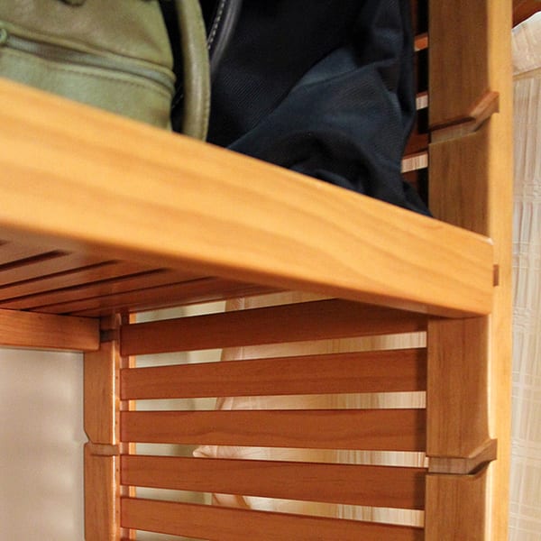 John Louis Home Solid Wood Walk-In Closet System with 5-Drawers
