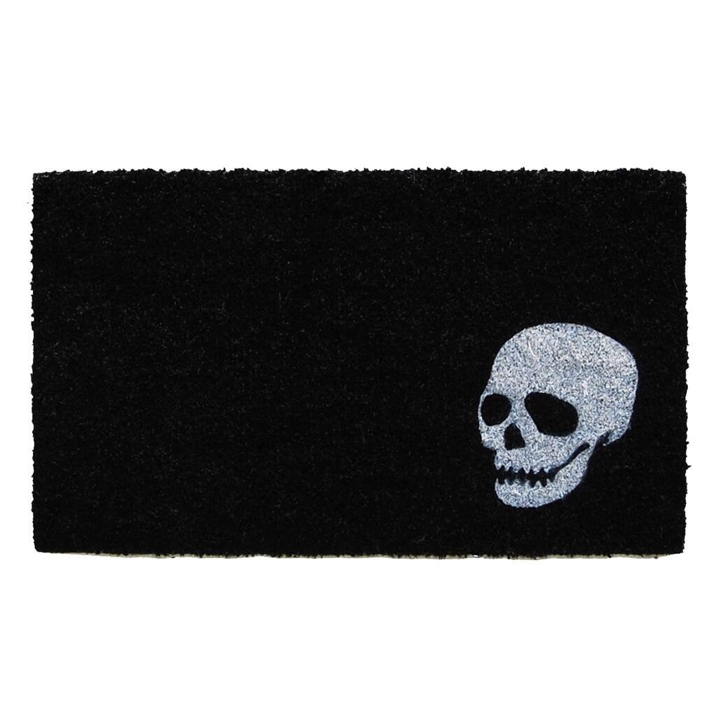 White Skull Doormat