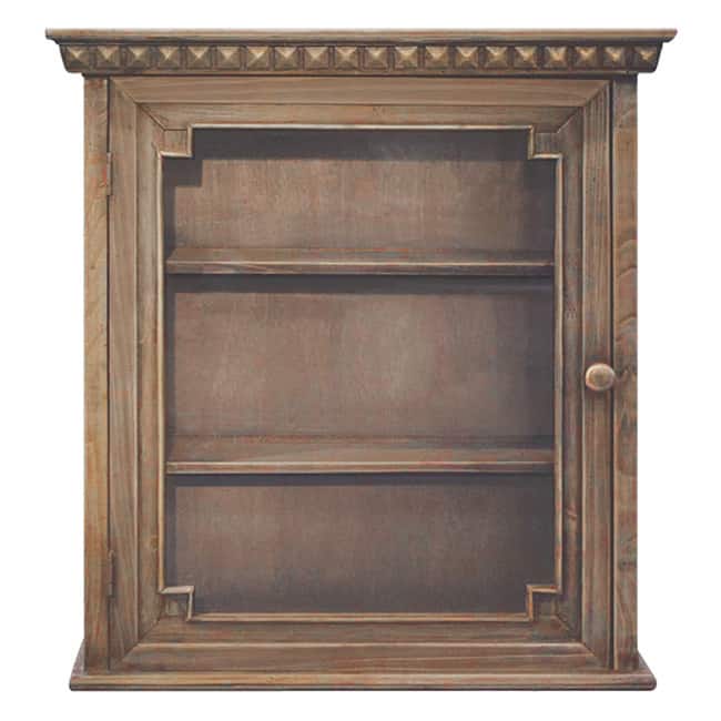 Architectural Wall Cabinet, Natural Wood