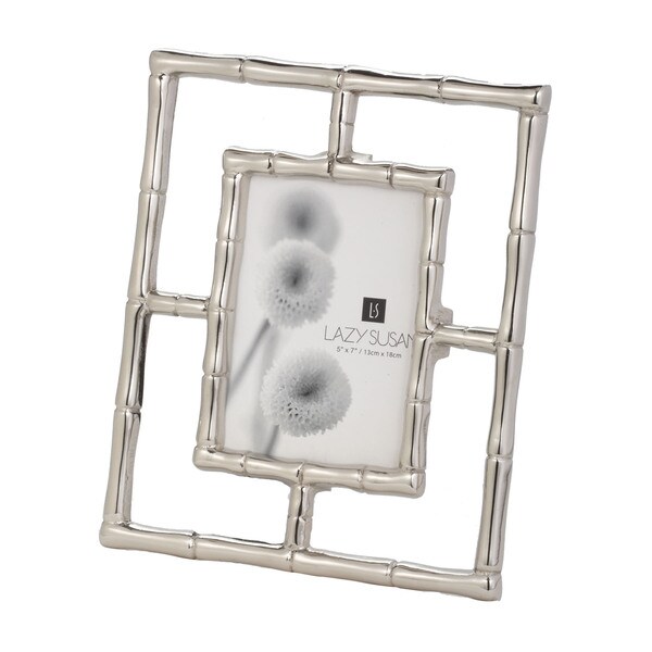 Dimond Home Aluminum Silver Bamboo Frame