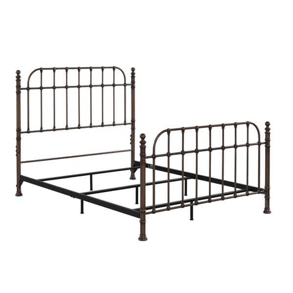 Bell'O B565KDC King-size Dark Copper Metal Bed Frame - Overstock - 10449102