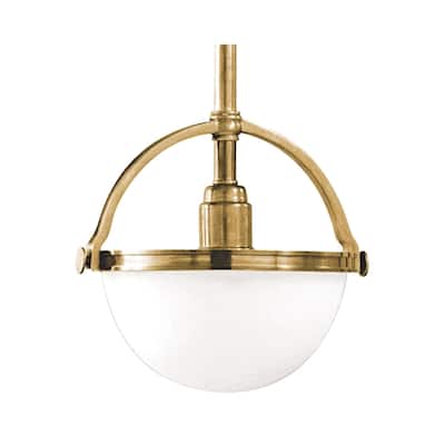 Hudson Valley Stratford 1-light Brass Pendant