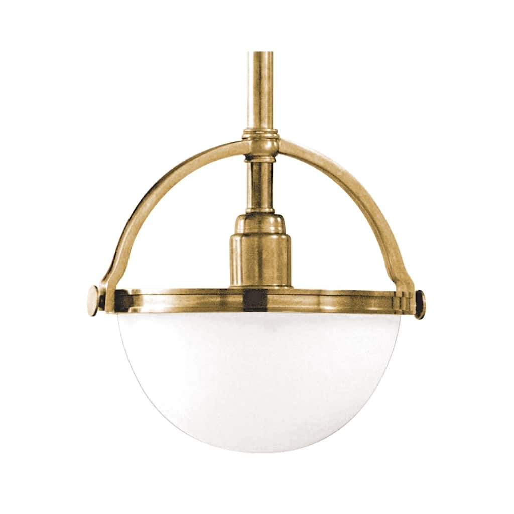 Hudson Valley Stratford 1-light Brass Pendant