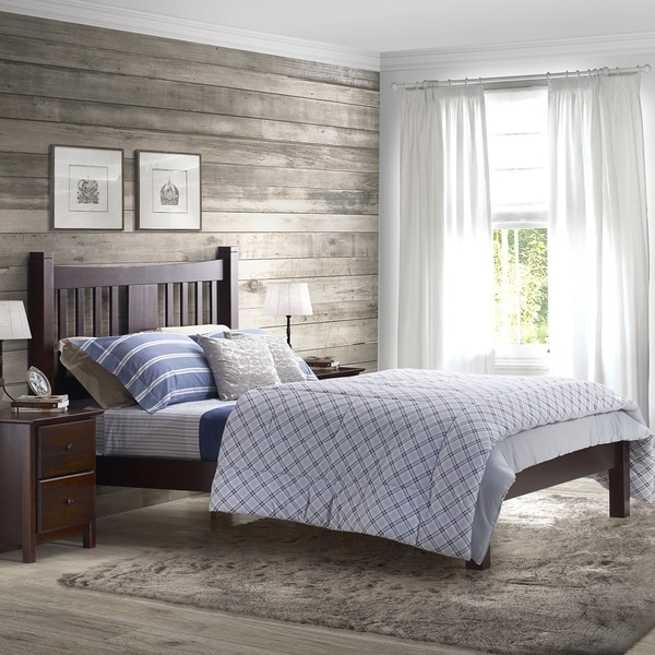 Grain Wood Furniture Shaker Solid Queen Size Platform Bed Grain Wood Furniture Shaker Solid Queen Size Platform Bed