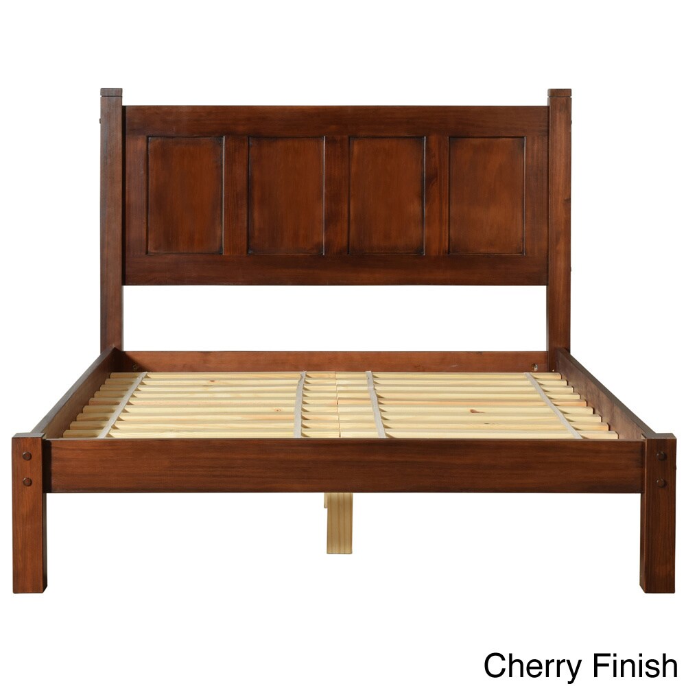 Grain Wood Furniture Shaker Solid Wood Full Size Panel Platform Bed Ebay