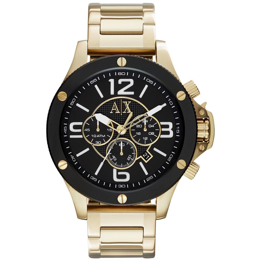 Armani Exchange Men's Street AX1511 Gold Stainless Steel Quartz Watch