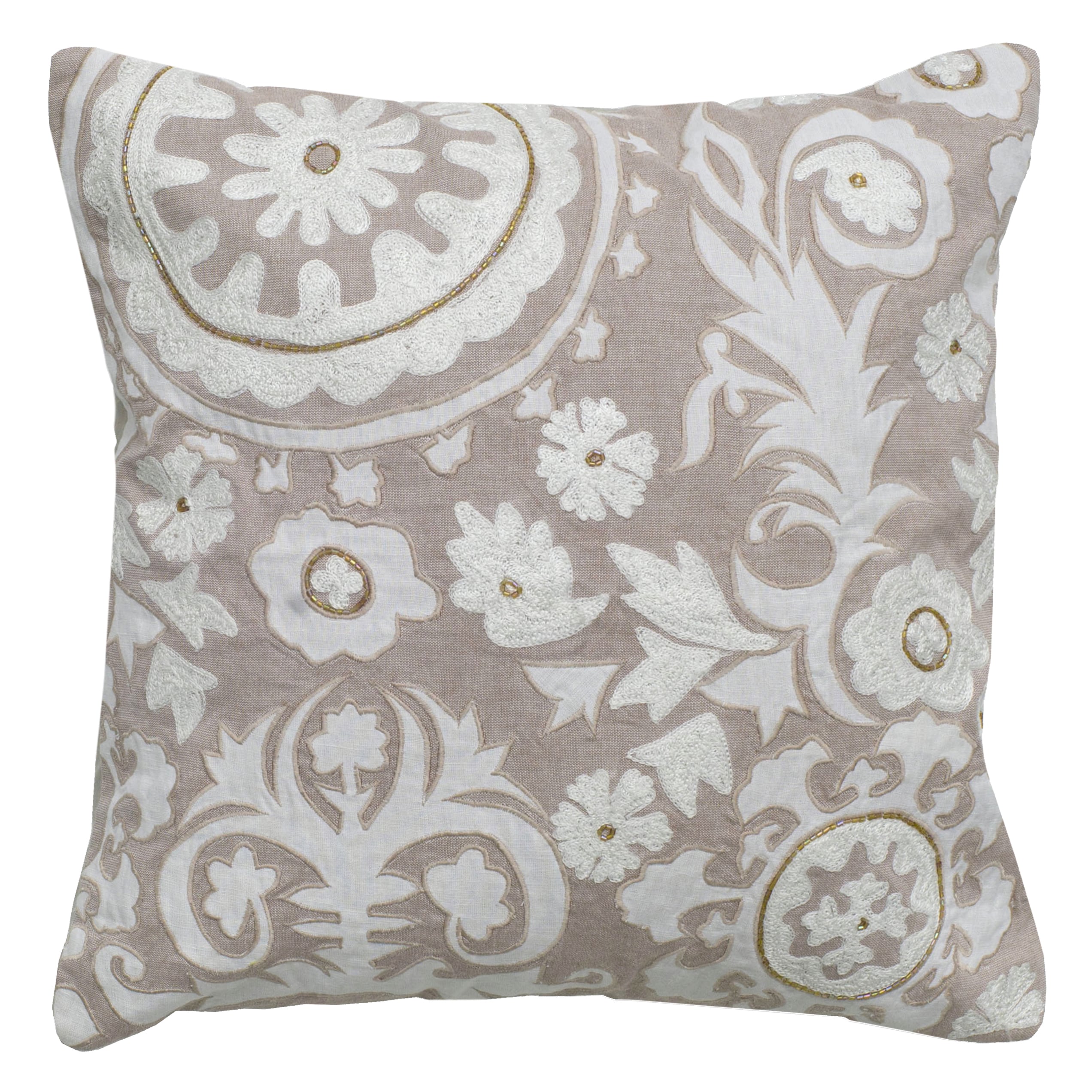 Rizzy Home 18-inch Abstract Throw Pillow Khaki 18