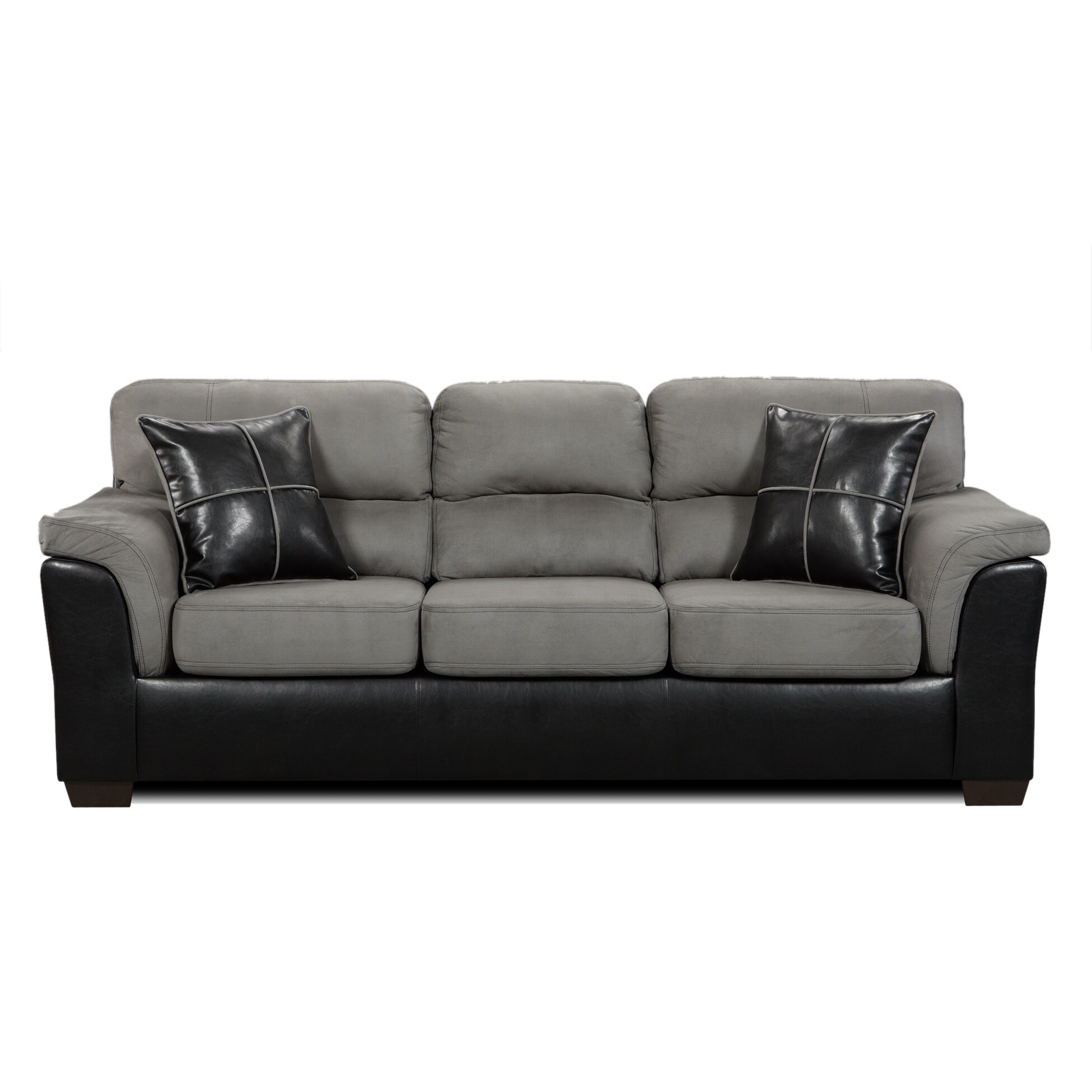 Laredo 2 Tone Sofa Black And Grey