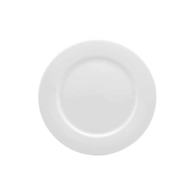 Red Vanilla Rimmed Dinner Plates (Set of 4)