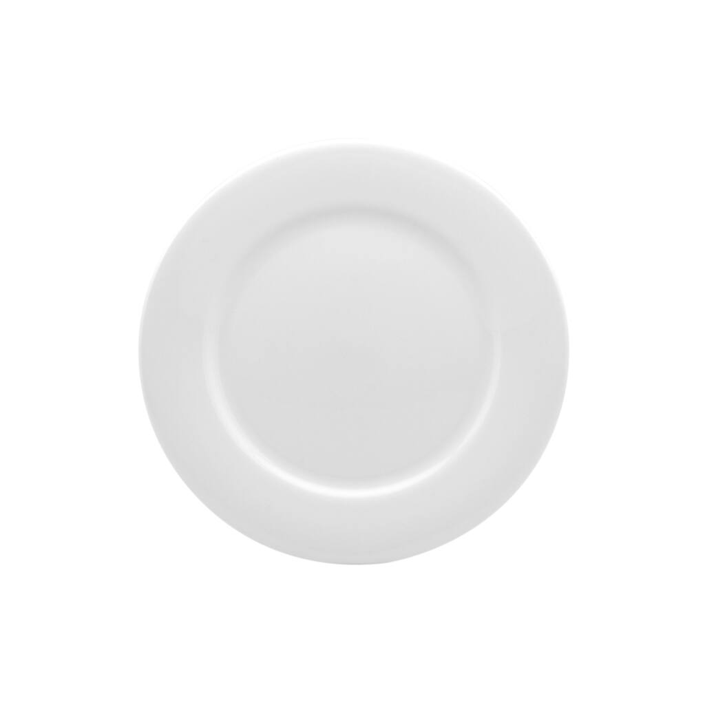 Red Vanilla Rimmed Dinner Plates (Set of 4)