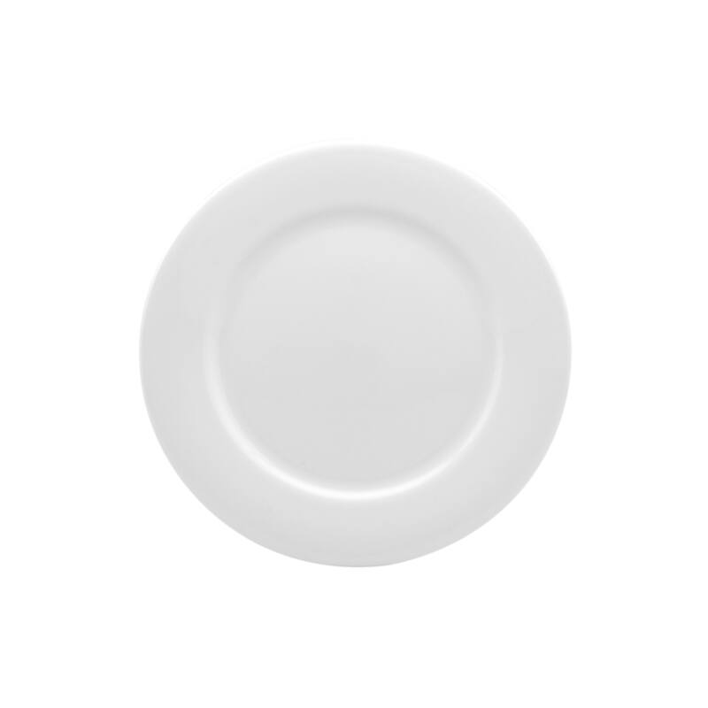 Red Vanilla Rimmed Dinner Plates (Set of 4)