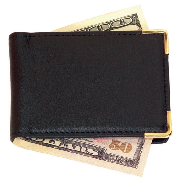Royce Leather Large Magnetic Money Clip with Suede Lining