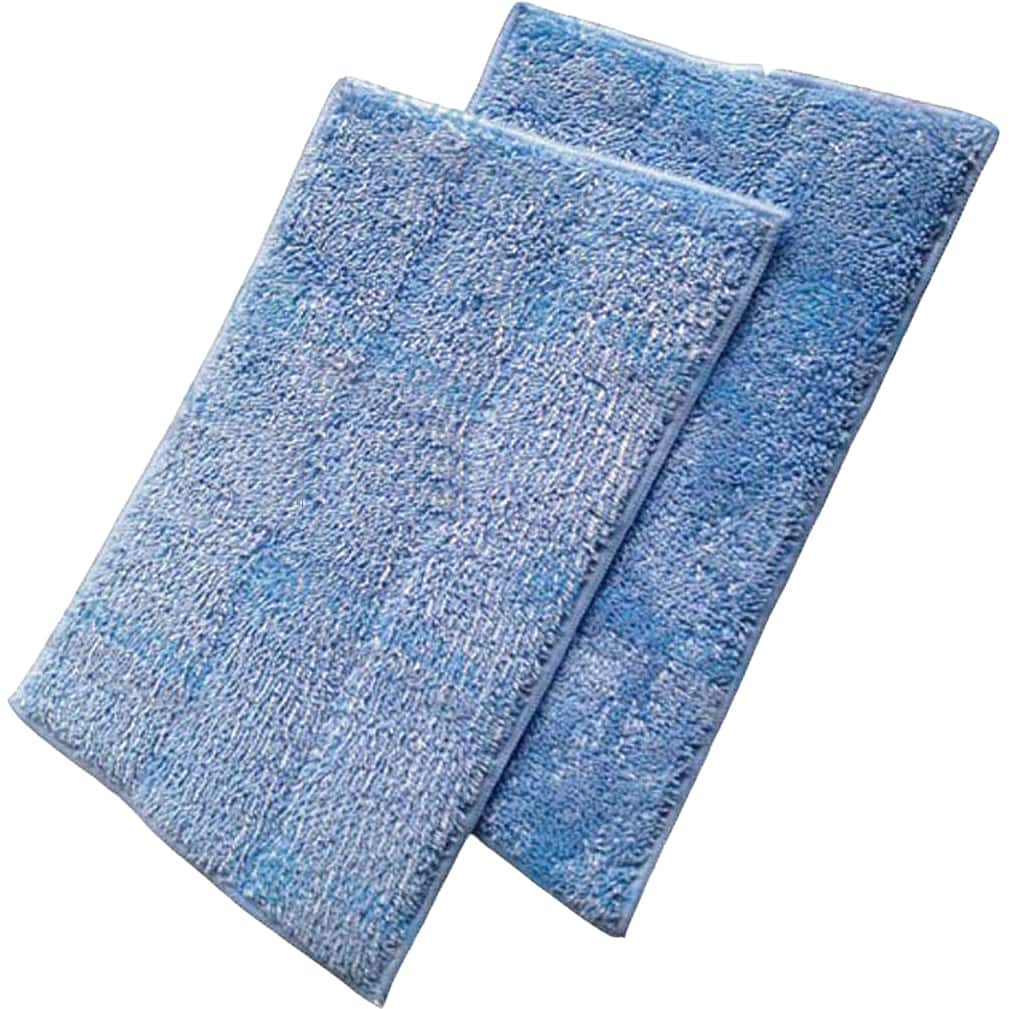 2 Euroflex Micro Fiber Cleaner Pads, Fits Euroflex Monster EZ1 Steam Mop - Blue