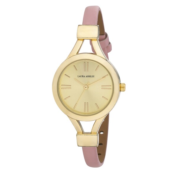 Laura Ashley Women's Thin Watch - 17544527 - Overstock.com Shopping ...