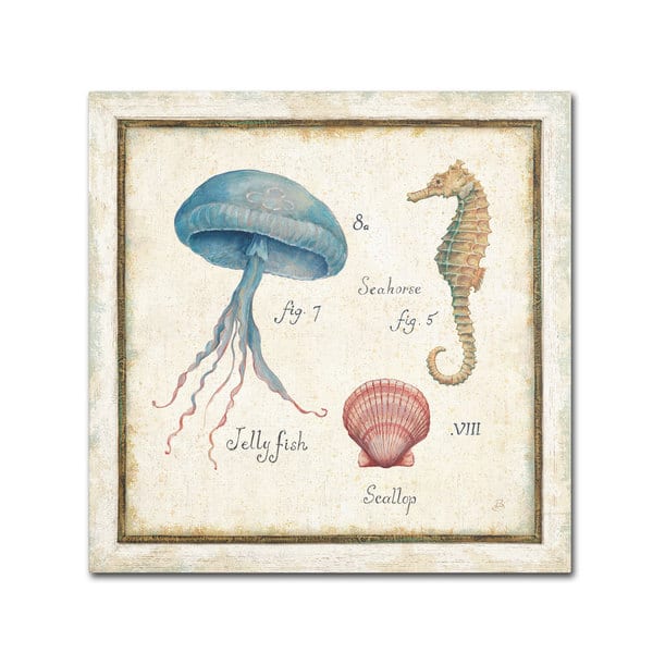 slide 1 of 3, Daphne Brissonnet 'Oceanography III' Canvas Art - Multi
