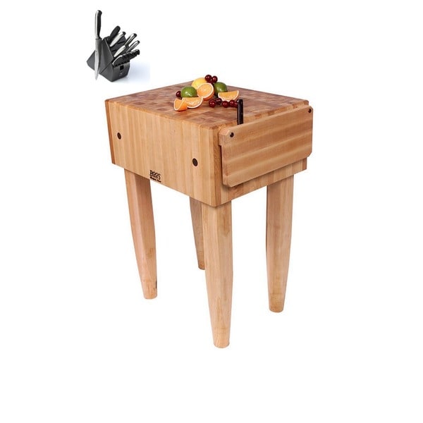 boos butcher block table used