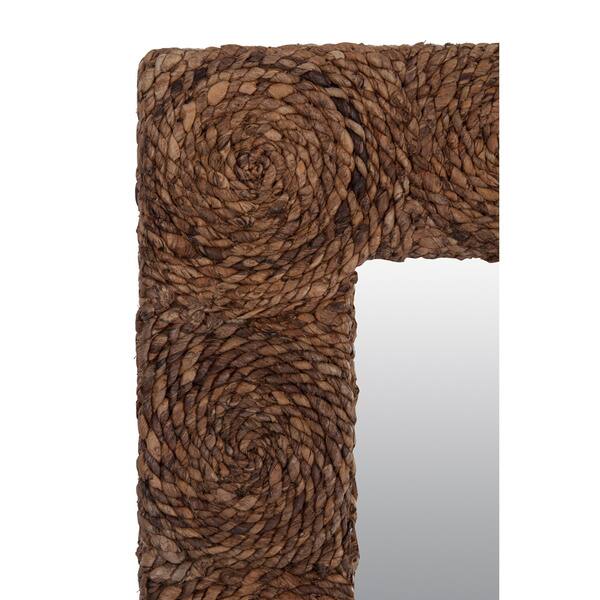 Shop East At Main S Hillsboro Large Square Mirror Brown Free