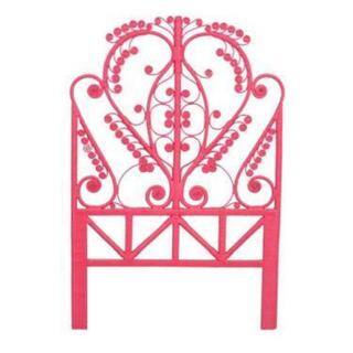 slide 1 of 1, Minturn Pink Rustic Peacock Twin Headboard
