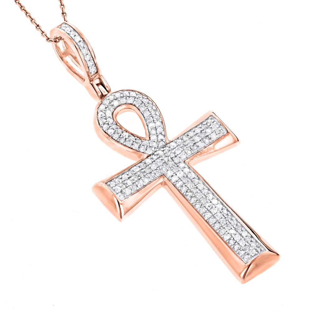 24k gold ankh necklace