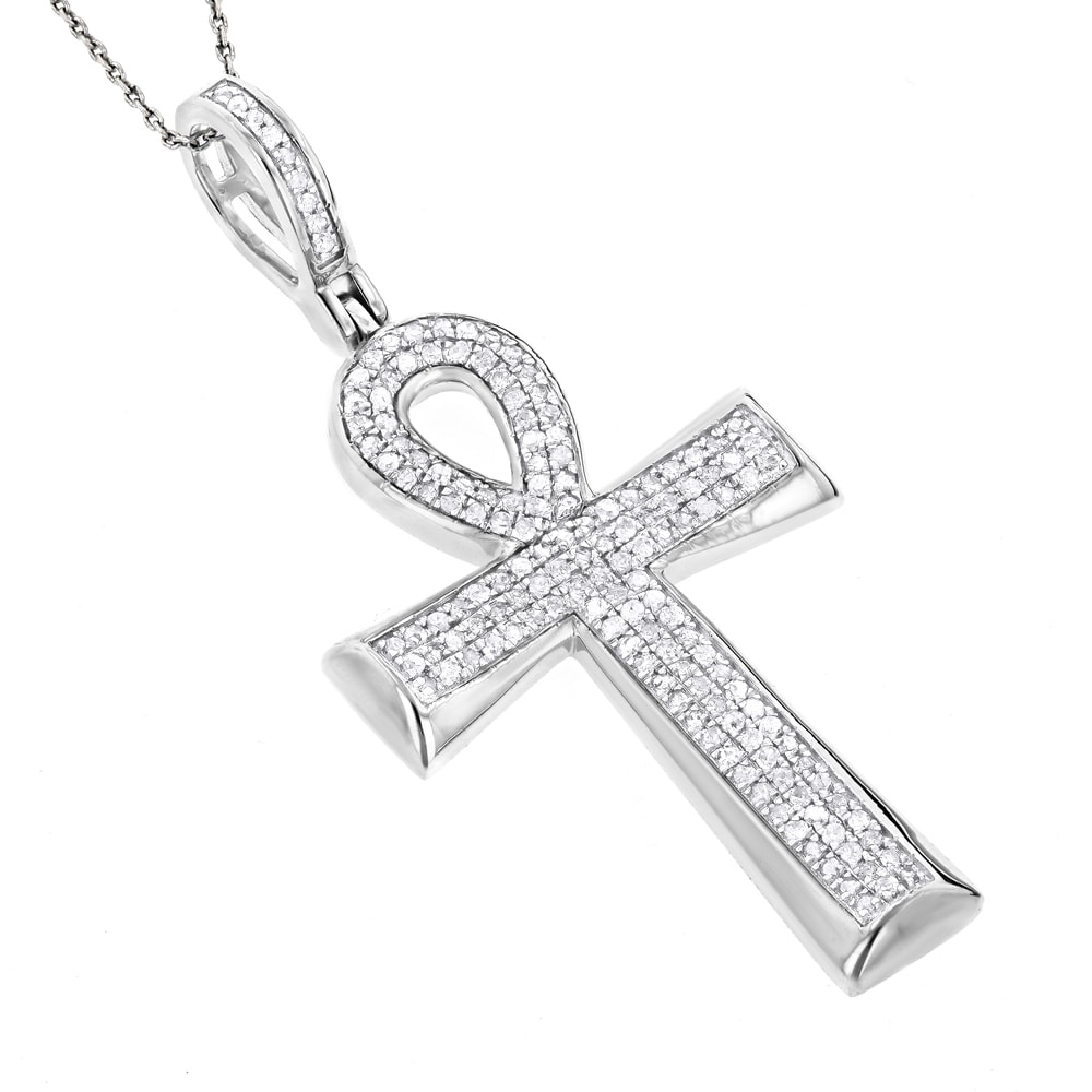 mens gold ankh pendant