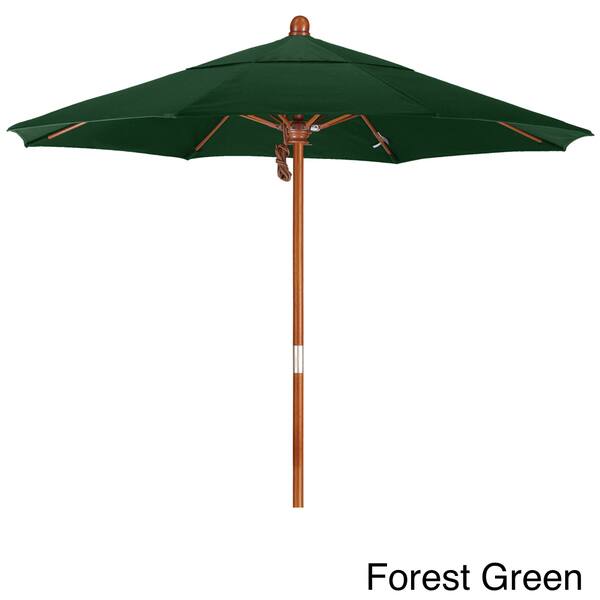 Shop Somette 7 5 Foot Market Umbrella With Marenti Wood Frame And Sunbrella Fabric Overstock 10452886