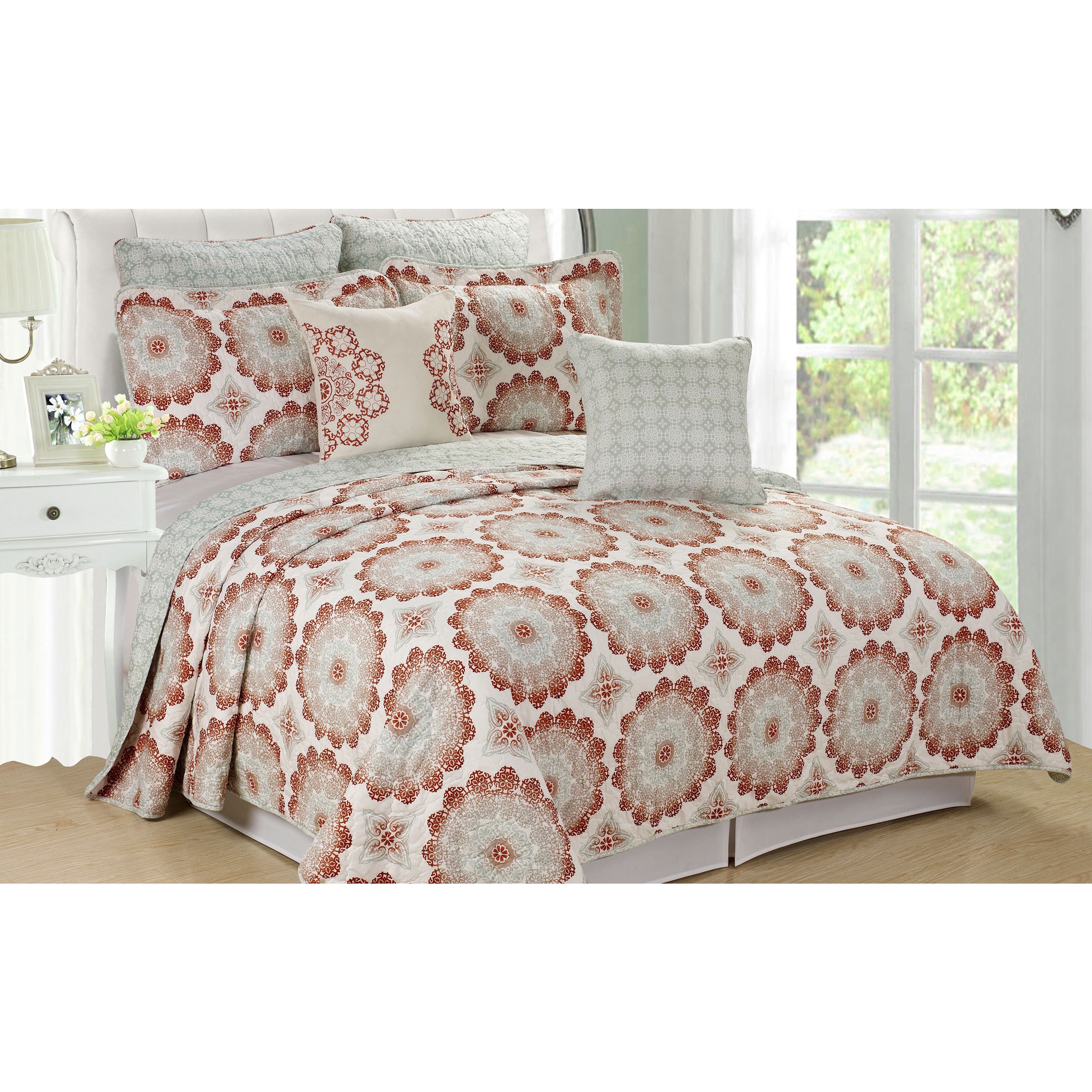 Shop Serenta Serenta 7piece Bedspread Quilt Set Free Shipping Today 10452935