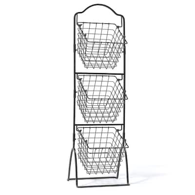 Gourmet Basic 3-tier Wire Market Basket