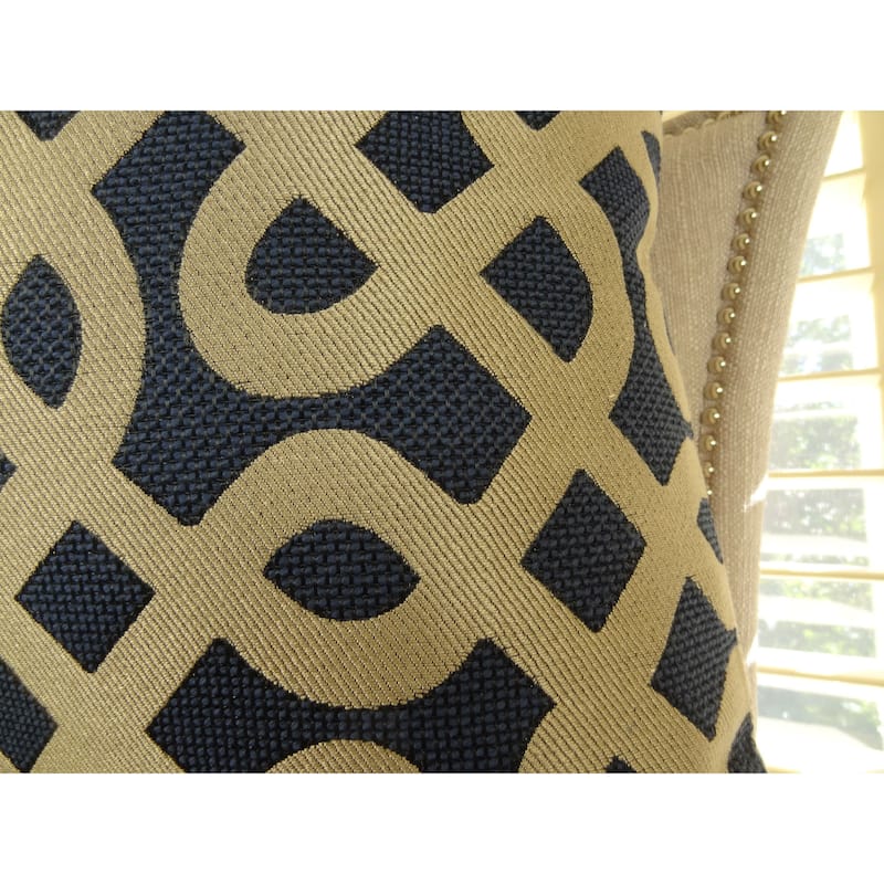 Plutus Graphic Maze Handmade Double Sided Throw Pillow