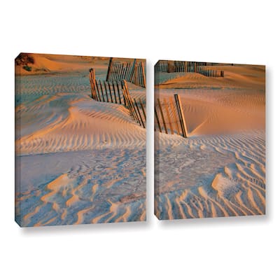 ArtWall Steve Ainsworth 'Dune Patterns Ii' 2 Piece Gallery-wrapped Canvas Set - Multi