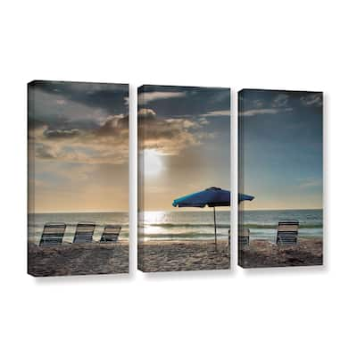 ArtWall Steve Ainsworth 'Tropical Ease' 3 Piece Gallery-wrapped Canvas Set - Multi