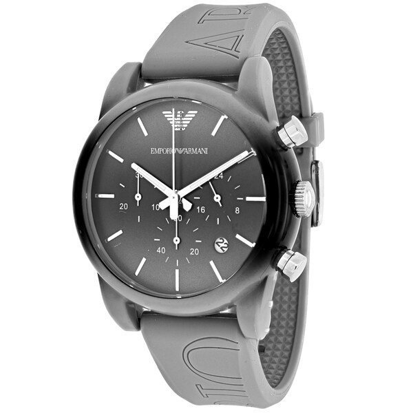 emporio armani watch grey