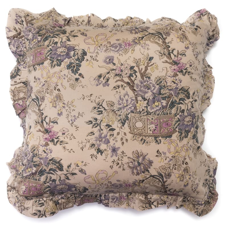 Fluer Toile Cotton Pillow Sham