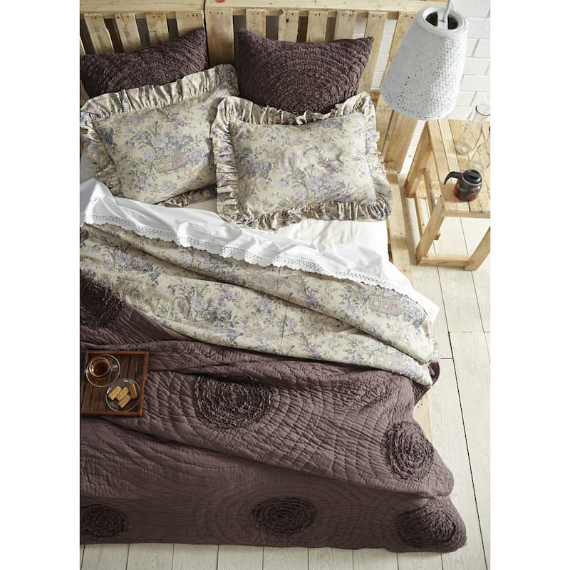 Fluer Toile Cotton Pillow Sham