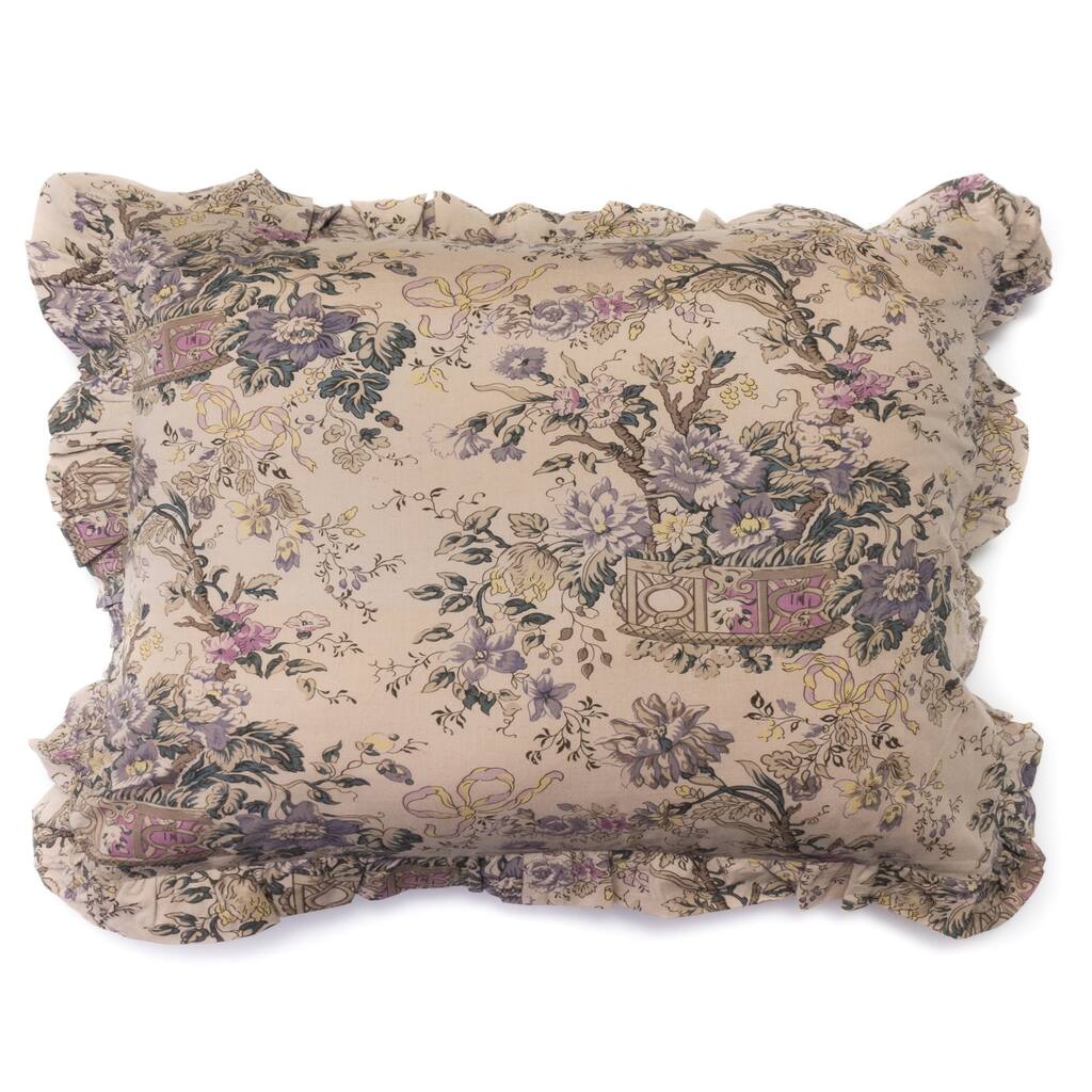 Fluer Toile Cotton Pillow Sham