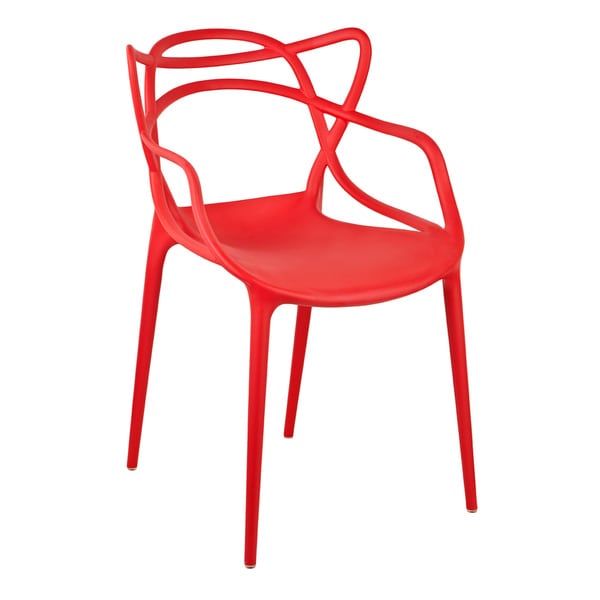 Gabriel Red Stackable Accent Chair (Set of 2)