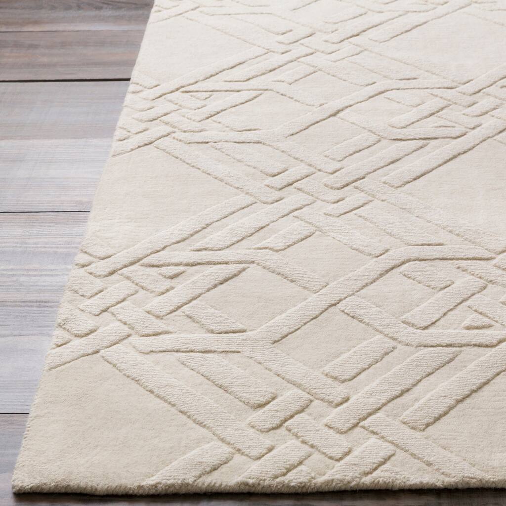 Hand-Loomed Lydd Geometric Wool Area Rug