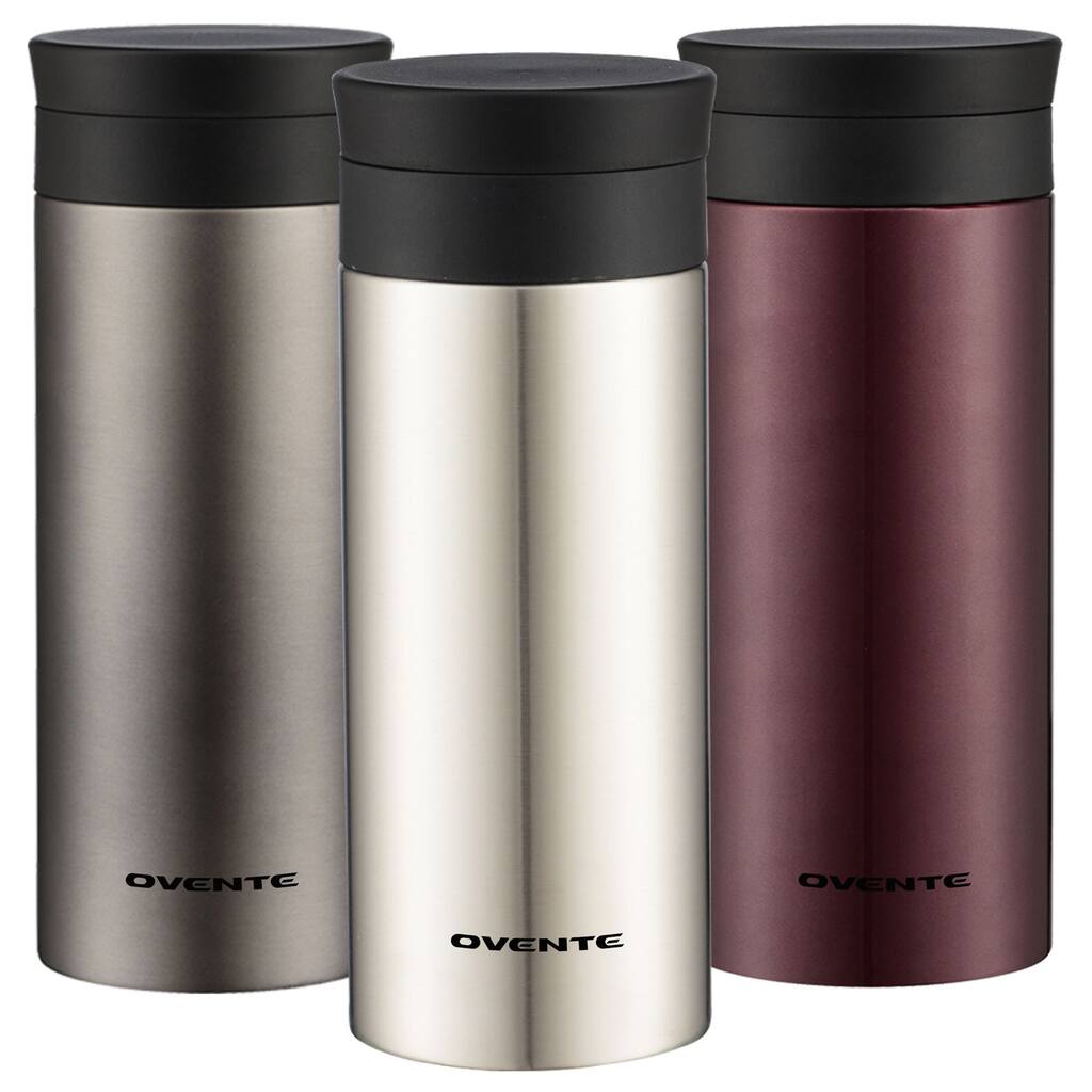 Ovente Tumbler 12 oz. and Flavor Infusing Travel Mugs (Set of 2) MSA12