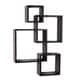 Danya B Espresso Intersecting Cube Shelves - Thumbnail 1