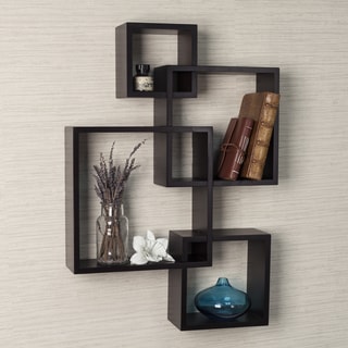 Danya B. Intersecting Cube Shelves - Espresso