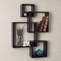 Danya B. Intersecting Cube Shelves - Espresso