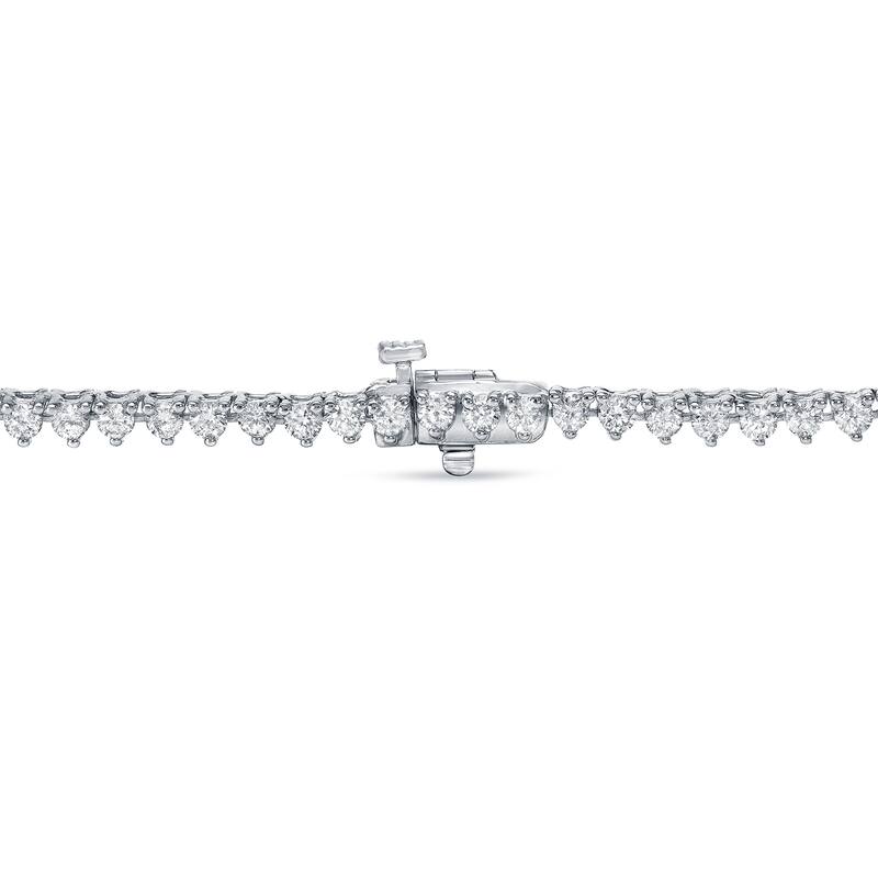 Auriya 10 carat TW Graduated Diamond Riviera Tennis Necklace 14k Gold (G-H, I1-I2)
